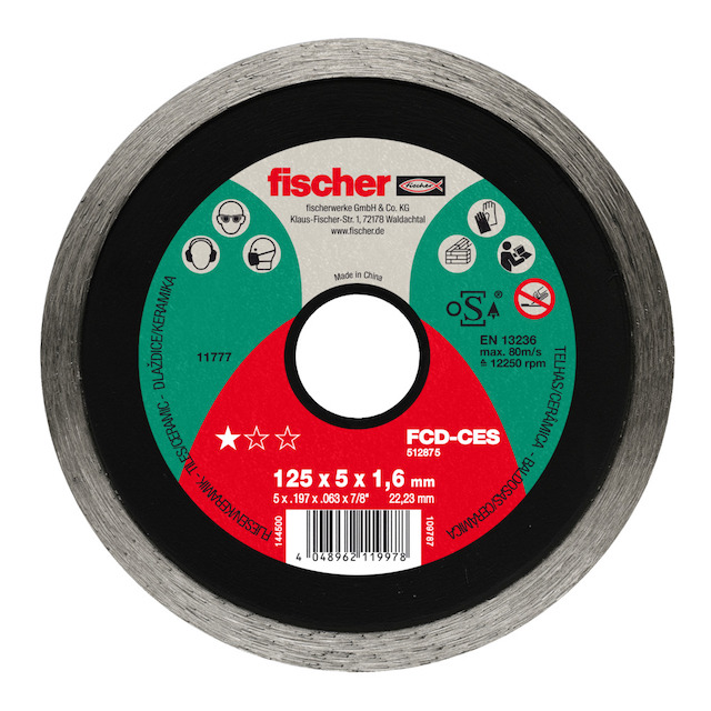 Fischer FCD-CES 230x1,6x22,23 DIA keramika celoob.