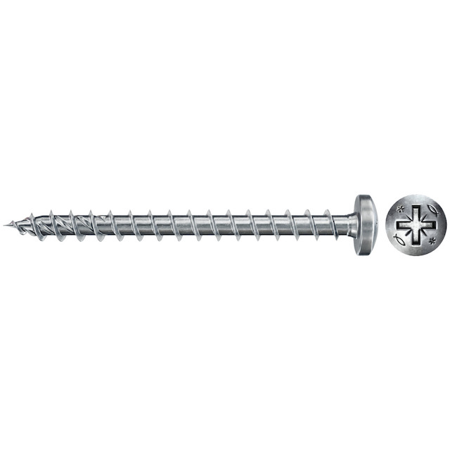 Fischer PowerFast II FPF II PZF 6,0x70 BC 50 plochá hlava bílý zinek celý závit PZ