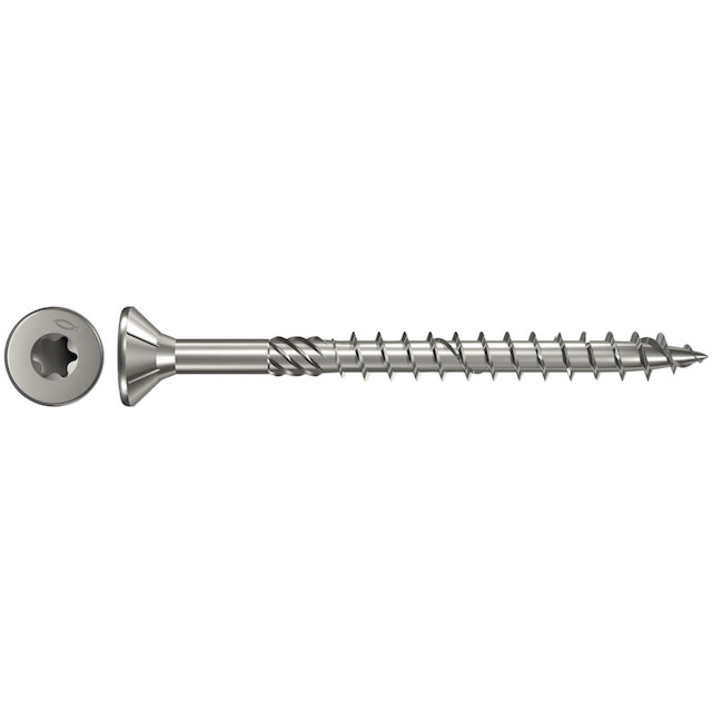 Fischer Power-Fast 6 x 80 zápustná hlava nerez A4 část. závit TX